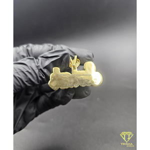 Custom "SARAH" <b>Name</b> Pendant Heart Iced Out Hip Hop Necklace Gold Bling Moissanite Diamond <b>Chain</b> Jewelry Gift - Product Image 5