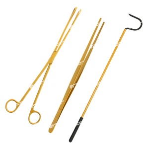 CE Productos de Herpetología Profesional Mini Gancho de Serpiente Control de Ladridos de Sonido Suministros para Mascotas Pinzas de Alimentación de Reptiles Fórceps de Esponja - Product Image 4