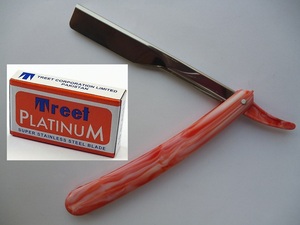 มีดโกนหนวดแบบตรง ใบมีดโกนแบบพับได้ สำหรับร้านตัดผม - Product Image 3