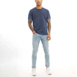 T-shirt surdimensionné en coton 100% tricoté, délavé à l'acide, respirant et à séchage rapide, personnalisable en gros pour hommes - Product Image 3