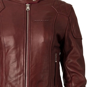 Haute qualité femmes moto course veste nouvelle mode 100% véritable motard en cuir coupe-vent et grande taille prix - Product Image 5