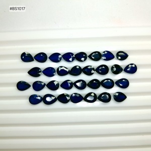 Saphir bleu naturel exclusif de Madagascar, qualité 3A, formes ovales et poire mélangées, 208,32 ct, pierres précieuses facettées en vrac - Product Image 6