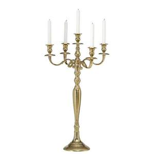 Candélabre doré à 5 bras pour Noël, décoration intérieure de luxe, éclairage de table romantique, candélabre classique pour la maison - Product Image 2