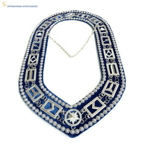 Collar de Cadena Masónico Personalizable de Grado Profesional, Elegante y Duradero, con Pin de Seguridad Bordado, Construcción Premium - Product Image 1