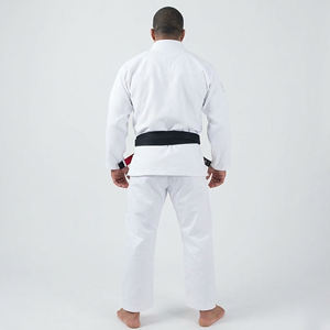 Uniforme de Jiu-jitsu Brasileño Blanco Hecho a Medida al por Mayor, Kimono 100% Algodón Transpirable y Duradero para Entrenamiento y Competencia BJJ Gi - Product Image 3