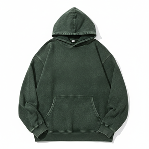 Sudadera con Capucha Oversize de Algodón 100% con Lavado Ácido, Estilo Vintage, Personalizable, para Hombre, de Gran Gramaje, Estilo Urbano, con Hombros Caídos - Product Image 2