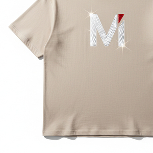 เสื้อยืดโอเวอร์ไซส์ประดับเพชรขายดีสำหรับผู้ชาย พิมพ์ลายตามสั่ง ผ้าฝ้าย 100% คุณภาพสูง ระบายอากาศได้ดี สไตล์สตรีทแวร์ ฮิปฮอป Y2K ลายกราฟิก - Product Image 2