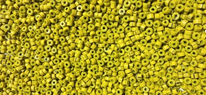 Cuentas de Vidrio Amarillo con Aspecto Antiguo, Patina Envejecida, Hechas a Mano, Corte Asscher, Estilo Vintage, Cuentas Espaciadoras para Fabricación de Joyería, Venta al por Mayor - Product Image 3