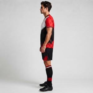 Custom Logo Soccer Jersey Set High Quality Quick Dry Sublimated Soccer Uniforms Kids Adults Top Stock Print New Team <b>Name</b> - Product Image 6