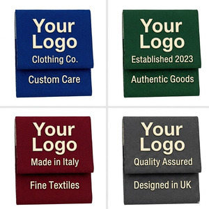 Etiqueta de cuero personalizada en 3D con relieve, rectangular, para coser, lavable, diseñada en el Reino Unido con su logotipo, calidad garantizada. - Product Image 3