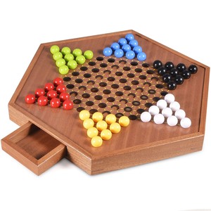 Juego de Damas Chinas de Madera de Nogal Hecho a Mano - Venta al por Mayor B2B - Product Image 5