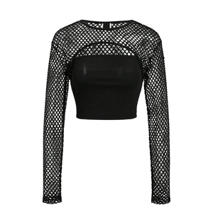 Blusa de Malla Transparente Transpirable de 2 Piezas para Mujer, Top Corto, Superventas 2026 - Product Image 1
