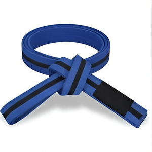 Cinturones de Taekwondo de Algodón con Diseño de Rayas de Color Personalizables, Cinturones de Karate de Doble Costura para Entrenamiento Avanzado, Ropa de Artes Marciales Unisex - Product Image 1