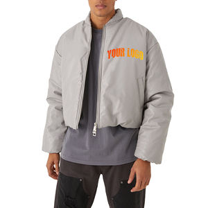 Vestes personnalisées avec logo pour hommes 2022, veste matelassée en poly duvet, veste courte et bouffante pour hommes - Product Image 1