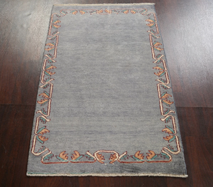 พรมถักมือ KNOT RUGS แบบซักได้ ขนนุ่ม ไม่ลื่น เป็นมิตรกับสิ่งแวดล้อม สีพื้น สี่เหลี่ยมผืนผ้า สีฟ้าอ่อน ทำจากขนสัตว์ สำหรับห้องนั่งเล่นและบ้าน - Product Image 6