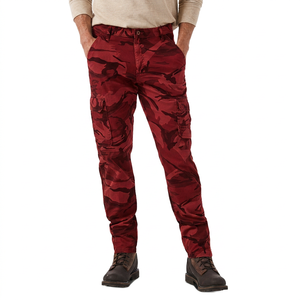 New Arrival Multi <b>Pockets</b> Wide Leg Pants Plain Elastic Waist Lightweight Breathable <b>Trousers</b> for Men - Product Image 5