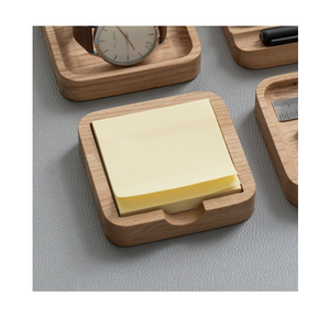 Wood <b>Notepad</b> Holder Organizer Walnut Sticky Note Holder Multipurpose Desk Organizer Sticky Notes Memo Pad Holder - Product Image 2