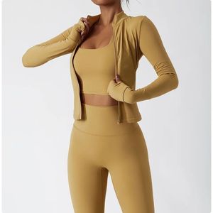 Chaqueta de Yoga para Mujer, Nueva, Elástica y Ligera, Sudadera con Capucha para Fitness, Top Deportivo para Correr y Hacer Ejercicio - Product Image 4