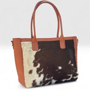 Sac fourre-tout en cuir véritable à poils, usage quotidien, qualité supérieure, fait main, vente en gros, fermeture éclair, personnalisable LHTB-0115 - Product Image 3