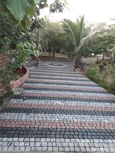 Pavés en pierre naturelle gris foncé taillés à la main, pierres carrées pour le jardin et l'aménagement du sol pour l'extérieur - Product Image 4