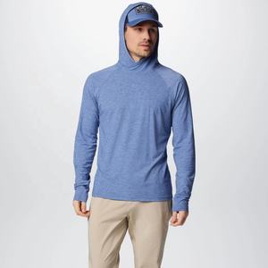 Sudadera con capucha de pesca de manga larga UV de poliéster transpirable de secado rápido de alta calidad logotipo personalizado UPF 50 ropa deportiva para Tallas grandes - Product Image 3