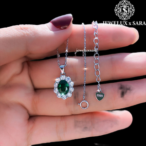 Elegante Collar con Colgante de Diamante Moissanite Plateado con Piedra de Corte Brillante para Joyería Nupcial, Uso en Moda y Ocasiones Especiales - Product Image 2