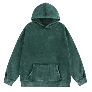 Sudadera con Capucha para Hombre, Corte Regular, 100% Algodón, Felpa, Color Sólido, Informal, Tejida, Ecológica, Transpirable, para Invierno - Product Image 5