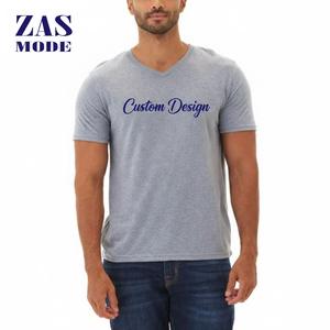 Camiseta de Hombre en Oferta, Precio Bajo, Venta al por Mayor de Fábrica, Personalizada, Cuello en V, Manga Corta, 100% Algodón, 210 g/m², Corte Ajustado, Secado Rápido, Ecológica - Product Image 2