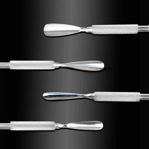 Pousse-cuticules professionnel en acier inoxydable de haute précision, outil de manucure pour le soin des ongles, réutilisable, double usage, prix raisonnable - Product Image 4