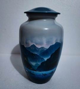 Urne commémorative pour cendres d'adultes, de forme artistique, pour la conservation des restes, les cérémonies commémoratives et les hommages significatifs - Product Image 4