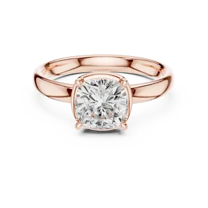 Anillo de compromiso solitario de diamante cultivado en laboratorio de 1.5 ct con corte cojín, engaste de garra de 6.50 mm, vástago delgado de ajuste cómodo, joyería nupcial atemporal - Product Image 5