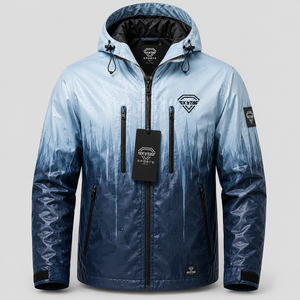 Custom OEM Wholesale Heat Reactive Color <b>Changing</b> Fabric Jacket Waterproof Outdoor Windproof Hooded Thermochromic Outerwear <b>Coat</b> - Product Image 1