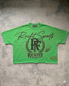 เสื้อยืดสตรีทแวร์สีดำฟอกกรด REXFIT SPORTS ทรงโอเวอร์ไซส์ คอโอ ผ้าฝ้าย สำหรับผู้ชาย รับผลิตตามแบบ OEM - Product Image 1
