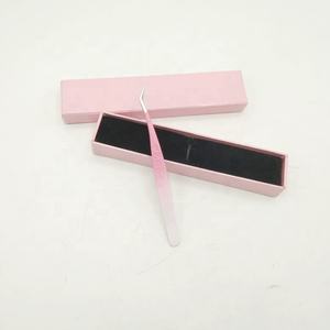 Pince à épiler professionnelle en acier inoxydable à revêtement en poudre rose pour bébé avec logo personnalisé Extension de cils antibactérien léger - Product Image 3