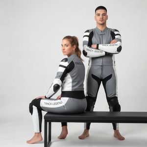 Traje de Cuero para Motociclista, Traje de Carreras Personalizado para Motociclistas, Hombres y Mujeres, Traje de Pista de Cuero Personalizado - Product Image 3
