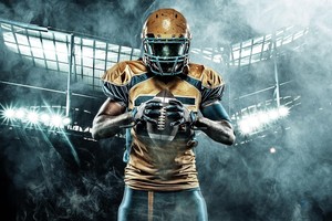 ALHUSAYNAPPAREL American Football Gloves Unisex Breathable <b>Hook</b> Loop Closure Outdoor Sports Gloves Ultra Sticky Silicone Palm - Product Image 6