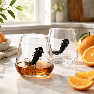 Handmade Borosilicate 300ml Clear Drinking <b>Tumblers</b> Lead-Free <b>Whisky</b> Water Juice Glasses Reusable Bulk - Product Image 6