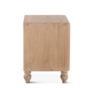 Table d'appoint Floria en bois de mahogany massif de haute qualité avec finition naturelle pour usage intérieur. - Product Image 5