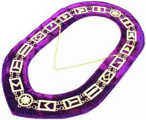 Chaîne de collier maçonnique personnalisée en métal de qualité supérieure avec porte-bijou décoratif, finition argentée et design personnalisé - Product Image 1