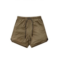 Pantalones Cortos Deportivos para Hombre Ever Glow, Negros, Cintura Media, Transpirables, Tejido de Algodón/Poliéster Ecológico, Impermeables, de Secado Rápido