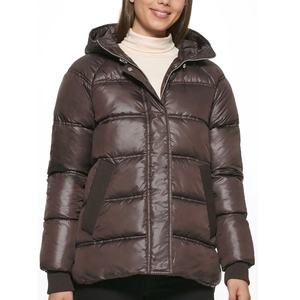Hot Selling Custom Design Women Puffer <b>Jacket</b> Lightweight <b>Quilted</b> Bubble <b>Jackets</b> Zip up Puffer <b>Jacket</b> for Women - Product Image 5