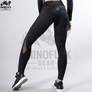 เลกกิ้งผู้หญิงดีไซน์ใหม่ล่าสุด เลกกิ้งออกกำลังกายเอวสูงแบบยกกระชับ เหมาะสำหรับฟิตเนสและวิ่ง - Product Image 2