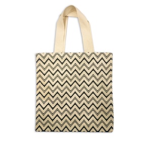 Cotton <b>Canvas</b> Biodegradable Reusable Eco-Friendly Patch Handle Shopping Sack Carry Bag Customizable Colors Silk Screen Printed - Product Image 1