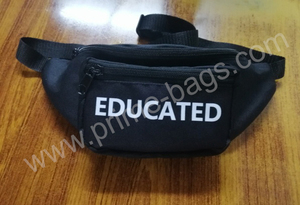 Sac banane unisexe personnalisable en polyester, motif à pois, forme boîte, avec sangle de ceinture et fermeture éclair, antivol, économique, sacs de premier choix - Product Image 3