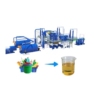 Pequena escala para grande escala Waste Plastic to Diesel Plant Plastic Pyrolysis and Distillation Machine