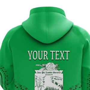 Sweat-shirt à capuche Iota Phi Lambda Sorority vert émeraude, motif Dashiki Rose, sweat-shirt personnalisé pour femmes, sweat-shirt à capuche d'inspiration africaine - Product Image 4