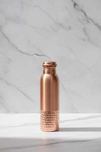 BURAQ HANDICRAT Copper Water <b>Bottle</b> 1L Design for Travel - Product Image 3