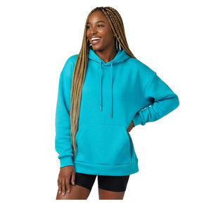 Wholesale Hooded Long Blank Oversized Hoodie Women Fleece Pullover Warm Cotton Loose Fit Heavy Soft Outerwear Trendy Winter Wear - Product Image 3