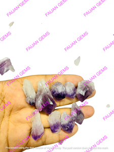 Cabochon d'améthyste de haute qualité, motif naturel de qualité supérieure, pierre précieuse en vrac, prix de gros, toutes formes, pour la fabrication de bijoux FAIJAN GEMS - Product Image 4