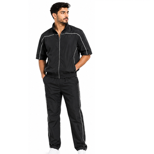 <b>Men</b> Nylon Tracksuit Casual Sportswear Set Lightweight Wind Resistant <b>Jacket</b> and Pants OEM ODM Factory Supplier - Product Image 2